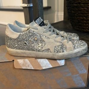 Golden goose glitter superstar sneakers size 37 - gorgeous